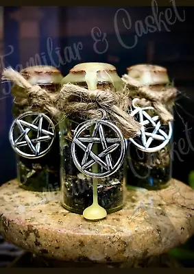 Rare Black Moon Salt Spell Kit Bottle Witchcraft Wiccan Pagan Altar Ritual Wicca • £3.99