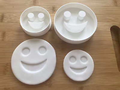 £5.99 • Buy Happy 😃 Face Toast Cookie Cutter( 2)For Fondants  And More Toast 3D Printed