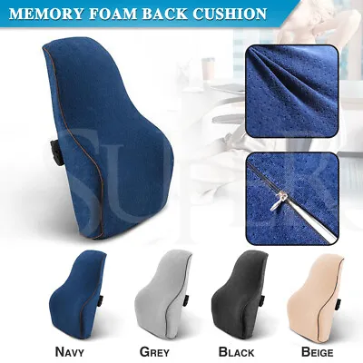 $25.99 • Buy Memory Foam Lumbar Back Waist Support Cushion Seat Pillow Home Car Office Chair