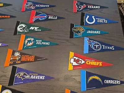 NFL Team AFC NFC Mini Pennants Complete Set Of 32 Teams Very Good 2010s • $15.99