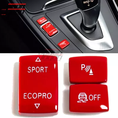 Red Replace For BMW F20 F22 F30 F32 F33 F36 12+ Console Gear Shifter Button Kits • $12.30