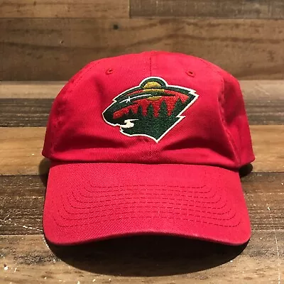 Minnesota Wild Hat Strapback Dad Cap Mens Red NHL Old Time Hockey Casual Hiking • $24.88