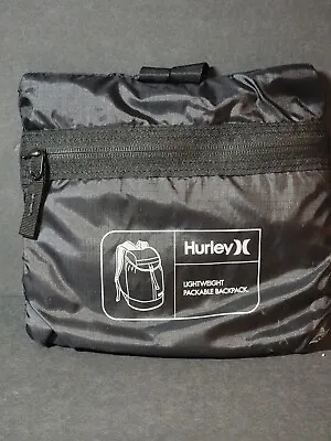 Hurley Renegade Packable Backpack Lightweight Nylon (NWT) • $14