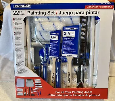 Vaughan 22 - PIECE HOME HOUSE PAINT SET - Tools Rollers Brush Tray - BNIB • £20.79