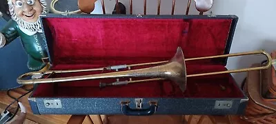 Vintage Bundy Selmer (h & A) Model Trombone With Case And Mouthpiece Used • $95