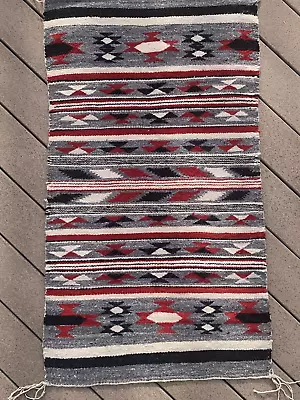 Vintage Navajo Rug/Double Saddle Blanket 46 X 27 Ca. 1930-1940 NO RESERVE!! • $1.25