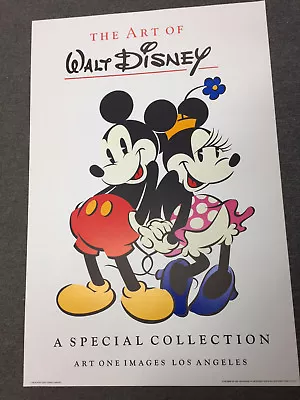 Mickey & Minnie Mouse Poster From 1986 {VINTAGE} 24x36 • $35