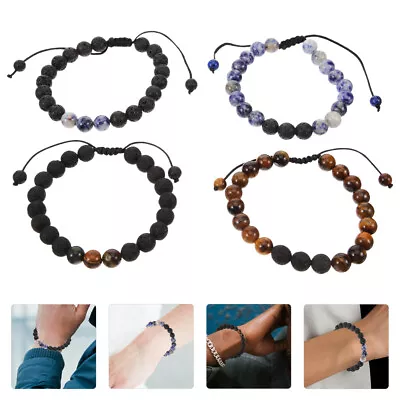 4pcs Chakra Gemstone Bracelets For Men • £11.15