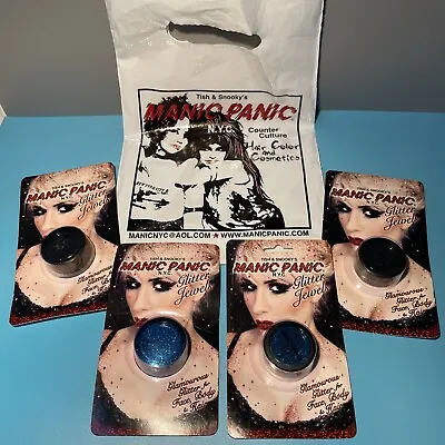 Vintage Manic Panic Glitter For Face Hair & Body In Original Packaging Lot Of 4 • $5.99