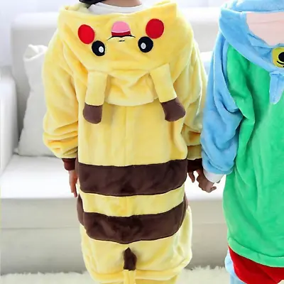 £22.43 • Buy UK Kids Adult Pikachu Pokemon Unicorn Cosplay Costume Kigurumi Pyjamas Nightwear