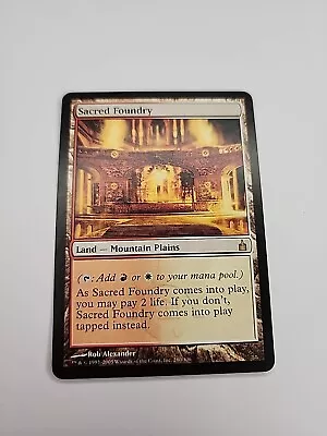 MTG Magic The Gathering Sacred Foundry (280/306) Ravnica City Of Guilds NM • $18