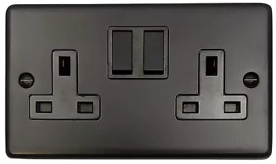 £18.45 • Buy Matt Black CFB Light Switches, Plug Sockets, Dimmers, Cooker, Fuse, BT, TV, RJ45