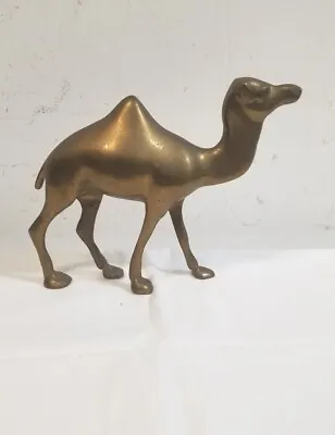 $12.99 • Buy Vintage Brass Camel Figurine 4.5  Tall. Animal Figure Decor 