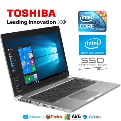 Toshiba Gaming Windows10 Laptop Intel I5 6th Gen 2.8GHz SSD HD Res 1920x1080 • £203.34