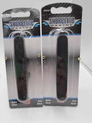 New Shoreline Marine SL52137  4 1/2  Boat/Dock Cleats Nylon Black Lot Of 2 • $14.31