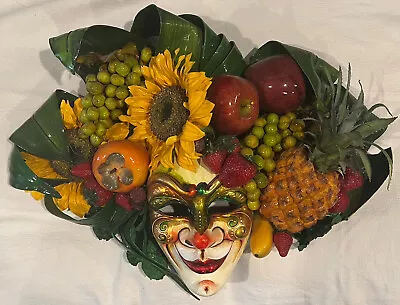 Lago & Molin Garanzia Venezia Mardi Gras Fruit Mask Wall Hanging • $179.99