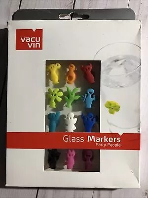 $10.40 • Buy Drinking Identifiers • People Glass Markers Suction Cup Markers 12piece • New