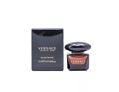 Mini Versace Crystal Noir By Versace 0.17 Oz EDT Perfume For Women New In Box • $9.94