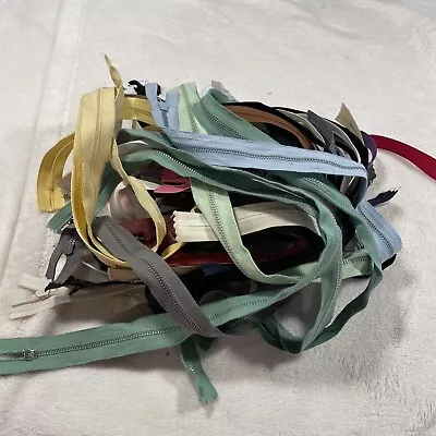 New Lot Of 40 Zippers Unbranded Different Size Different Styles Different Colors • $9.99