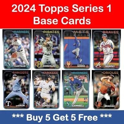TOPPS 2024 BASEBALL SERIES 1 - BASE CARDS - CARDS #176 To 350 *SELECT YOUR CARD* • £0.99