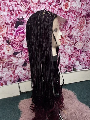 £80 • Buy Braided Wigs For Women, Knotless Braided Wig With Full Lace