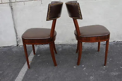 Exceptional Pair Of Modern Rosewood Side Accent Chairs • $760