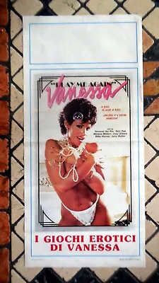 Original Italian Movie Poster Playbill Play Me Again Vanessa Del Rio Mellon • $49.90