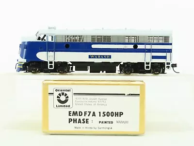 HO Scale Oriental Limited/Samhongsa BRASS WAB Wabash EMD F7A Ph. 1 Diesel No# • $249.95