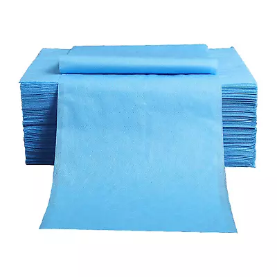 Case Of 100 Disposable Waterproof Massage Table Sheets Bed Covers 31  X 78  Blue • $41.39