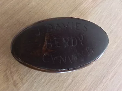 Welsh Horn Snuff Inscribed With Name And Village  • £49