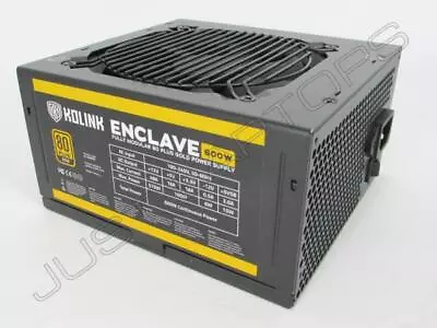 £39.95 • Buy Kolink KL-G600FM Enclave 600W Modular 80 Plus Gold ATX Power Supply PSU No Cable