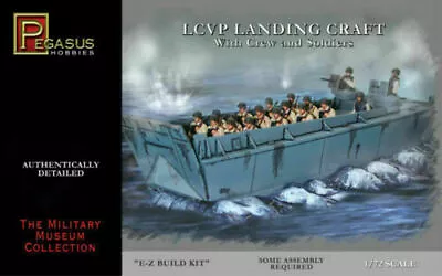 Pegasus US Navy WWII LCVP Landing Craft 1/72 Scale Plastic Model Kit#7650~MIB • $14.99