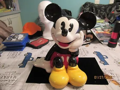 Walt Disney Mickey & Co Treasure Craft Mickey Mouse Ceramic Cookie Jar Mexico • $29.99