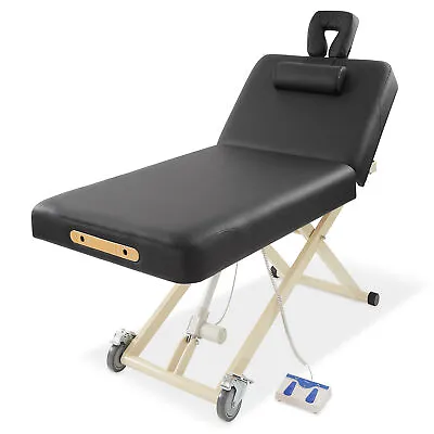 Electric Lift Professional Massage Table Adjustable Back With Accessories • $810.95