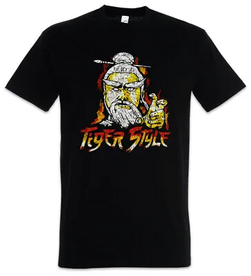 Tiger Style T-Shirt Karate Mr. Mister Kid Wu Miyagi Wushu Black China Kung Fu • $24.95