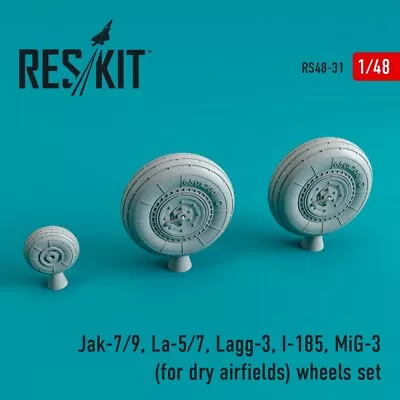 1/48 ResKit RS48-0031 Yak-7/9 La-5/7 Lagg-3 I-185 Mig-3 Resin Wheels • $12