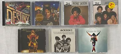 Michael Jackson 5 Lot Of 7 CDs Destiny Remix Suite Icon W/ Sealed CDs • $37.95