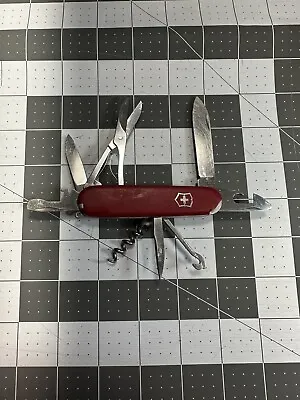 Victorinox Climber  Swiss Army Pocket Knife Scales Chip - Stiff To Open 4104 • $18