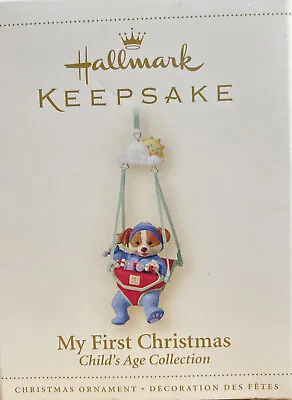 $9.99 • Buy Hallmark 2003 Keepsake Ornament My First Christmas Puppy In Jolly Jumper QXG2856