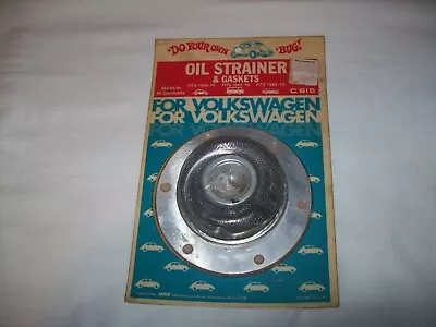 Vintage Iapco Volkswagen Oil Strainer & Gaskets C-615 C615 • $17.99