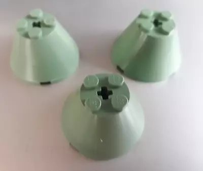 LEGO PART  Cone 4 X 4 X2 With Axle Hole Sand Green Harry Potter Hogwarts Castle • $4.20