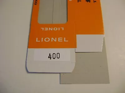 Lionel 400 Licensed Reproduction  Budd Car Window  Box • $10.95