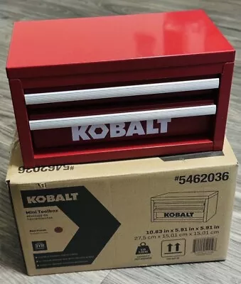 KOBALT Limited Edition & Exclusive Red Mini 11  2-Drawer Tool Box New INHAND • $44.50