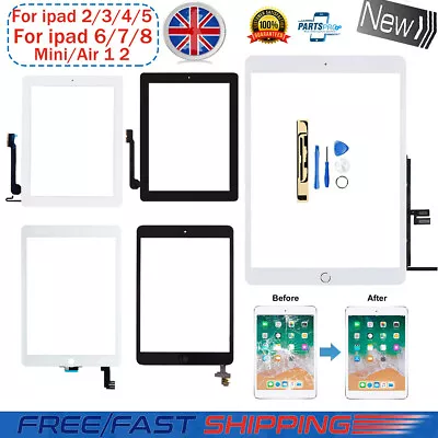 £11.99 • Buy For IPad 2/3/4/5/6/7/8 Mini Air OEM IC Screen Replacement Touch Glass Digitizer