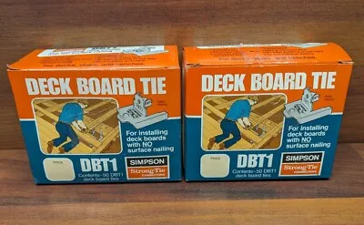 Simpson Strong-Tie DBT1 Deck Board Tie X2 Boxes 50 Ties Per Box New In Box 100 • $64.99