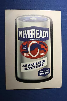 1973 Topps Series 3 - Wacky Packages - Neveready - Authentic • $1.75