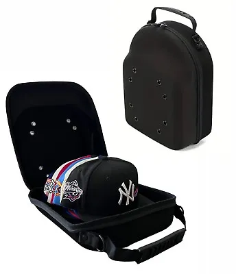 Hat Cap Carrying Carrier Case Handle Fits 6 Hats Carry Bag Zipper BLACK • $34.99