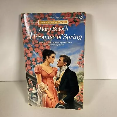 A PROMISE OF SPRING (1990) MARY BALOGH 1st Signet Regency Historical Romance I4 • £11.99