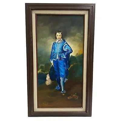 Blue Boy Reproduction Oil Painting Of The Famous Painting By Sir Thomas Gainsbor • $150