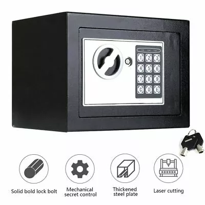 £19.99 • Buy Security Digital Steel Safe Electronic Safety Box Keypad Home Office Cash Money